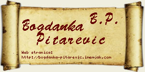 Bogdanka Pitarević vizit kartica